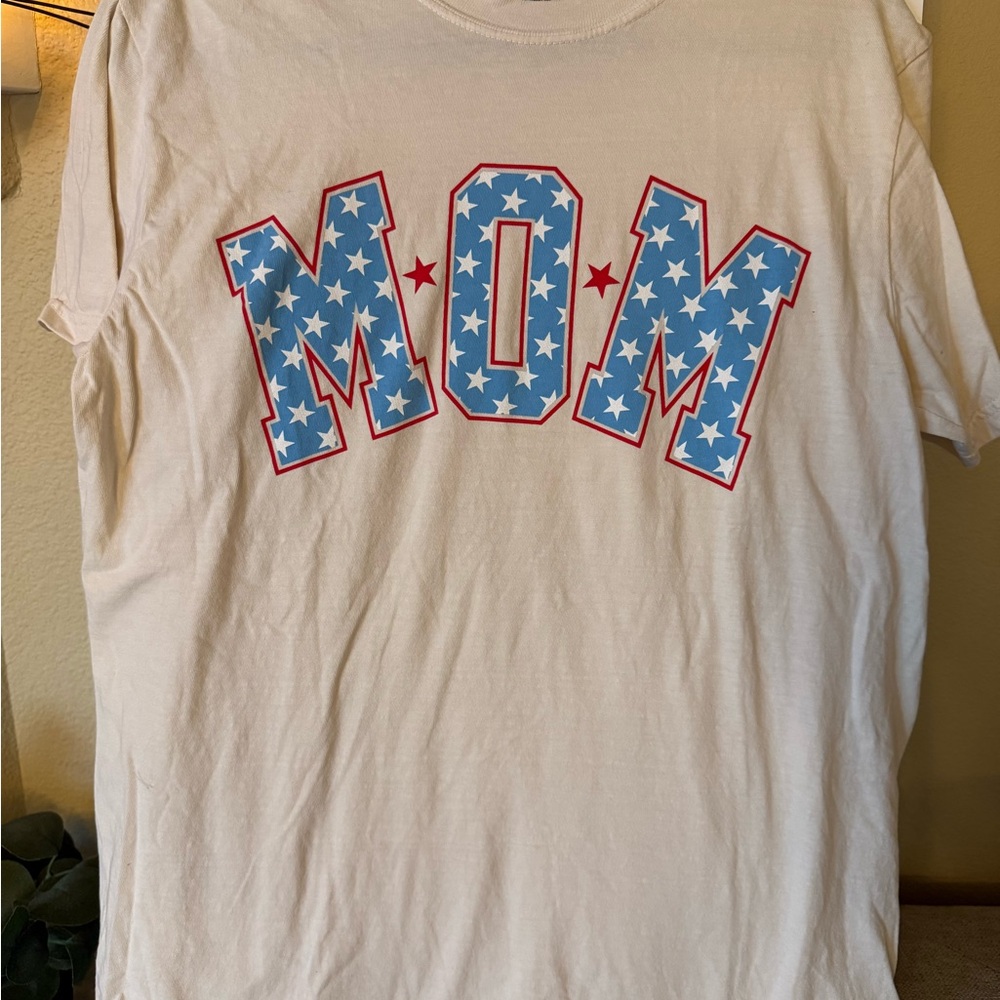 Women’s MOM Shirt - Red, White & Blue